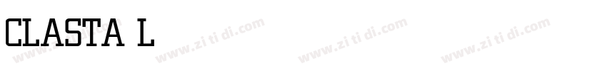 CLASTA Light字体转换 CLASTA Light字体转换